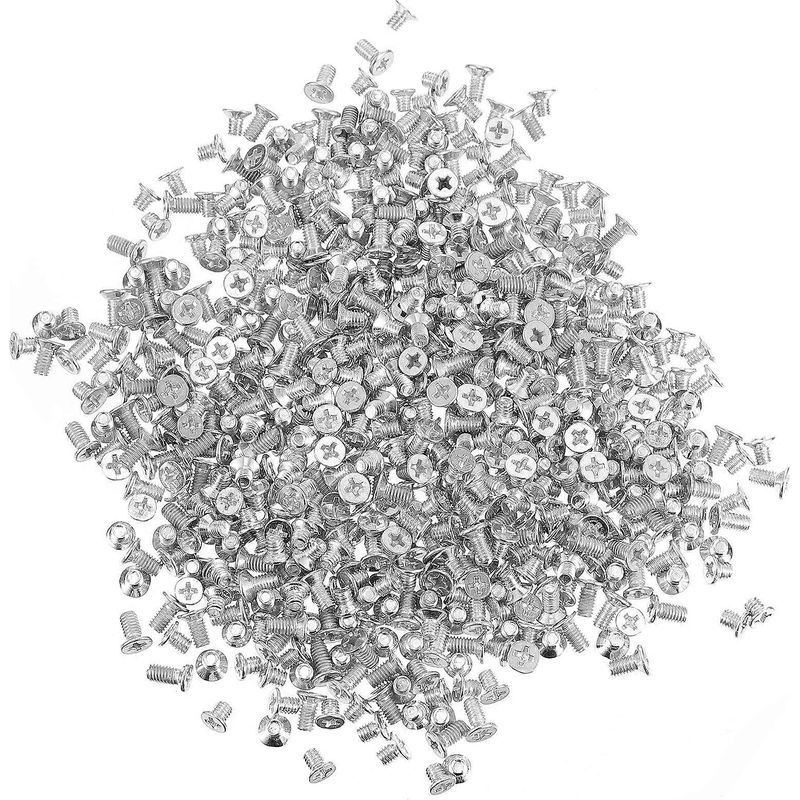600 Schrauben Für Abdeckplatten, Lichtschalterabdeckungen Und Steckdosen – 0,8 X 0,7 Cm – Silber