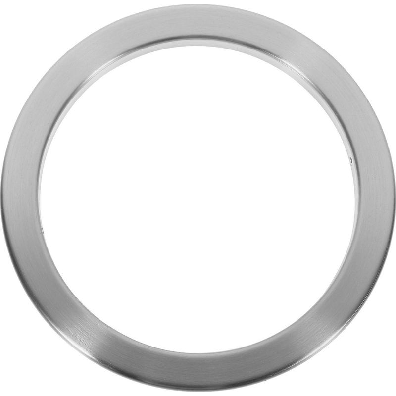 Küchenarbeitsplatten-abfallbehälteröffnung Aus Metall, Integrierte Abfallbehälteröffnung, Runde Abfallbehälteröffnung – 20,80 X 20,80 X 1,50 Cm – Silber