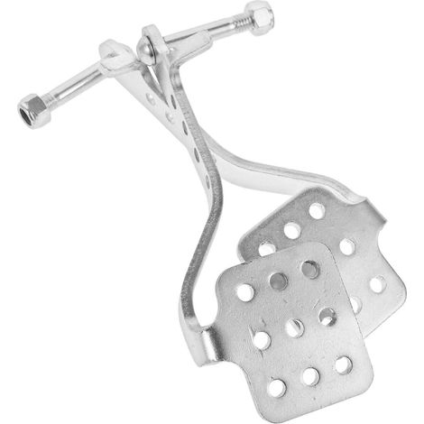 Paar Drift-gaspedale Für Karts, Kompatibel Mit 212-cm³-motoren. – 17,00 X 6,00 X 3,00 Cm – Silber