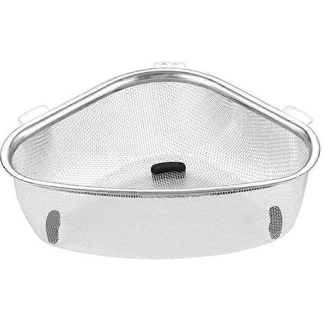 Dreieckiges Ecksieb, Dreieckige Spülbeckenablage, Eckabtropfkorb – 23 X 15,5 Cm