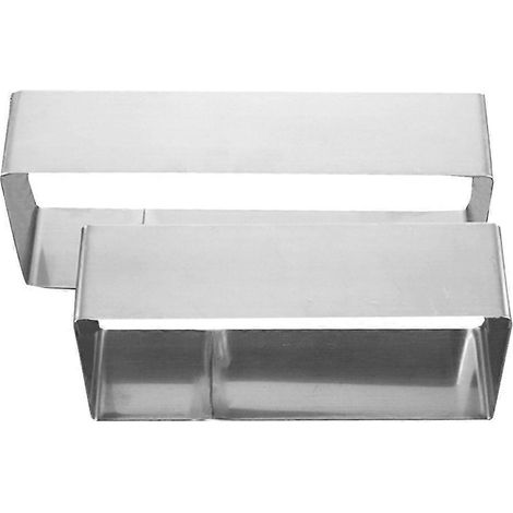 Set Mit 2 Runden Ausstechformen Aus Edelstahl Für Kuchen Und Mousses, Diy-backformen Für Zuhause Und Küche, Silberfarben (größe S/l) – 21 X 8 X 5 Cm – Silber