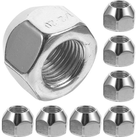 Satz Mit 10 Radmuttern Für Anhänger, Wohnmobile Und Reifen, Kfz-ersatzteile 1/2-20-2x2cm-silber