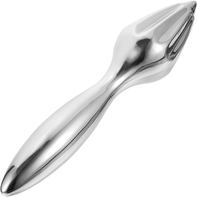 Manuelle Zitruspresse (1 Stück) Für Zitronen Und Orangen, Mit Kegel, Küchenaccessoire – 20 X 4,1 Cm – Silber