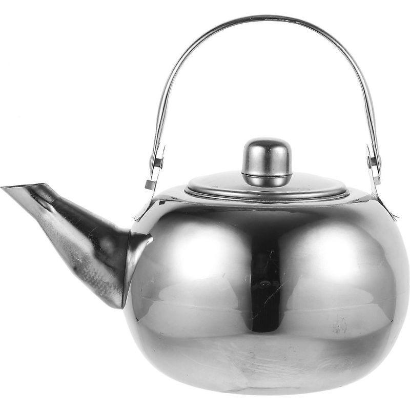 Dicke, Isolierte Teekanne Aus Edelstahl, Ideal Für Küchen, Restaurants Und Hotels (silber, 1 L) – 181418 Cm
