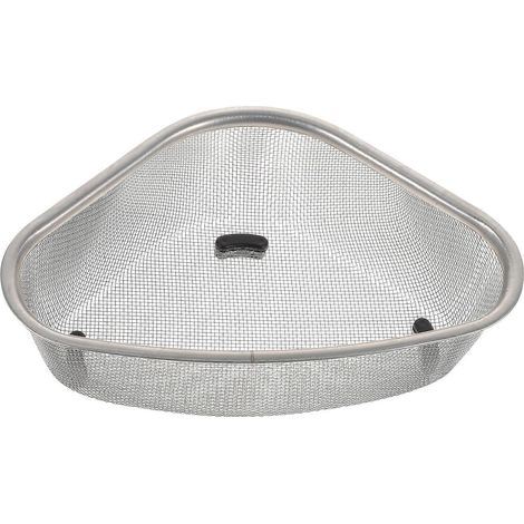 Dreieckiger Abtropfkorb Für Eckspüle, Küchenabfallsieb – 22 X 15,5 Cm – Silber
