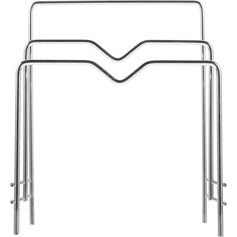 Multifunktionales Küchenregal Aus Edelstahl, Mehrstufige Ablage Für Topfdeckel Und Schneidebretter (zufälliges Design) – Silber