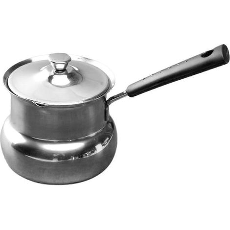Haushalts-kochtopf, Robuster Kochtopf, Metalltopf, Praktischer Nudeltopf – 19,50 X 10,00 X 8,50 Cm – Silber
