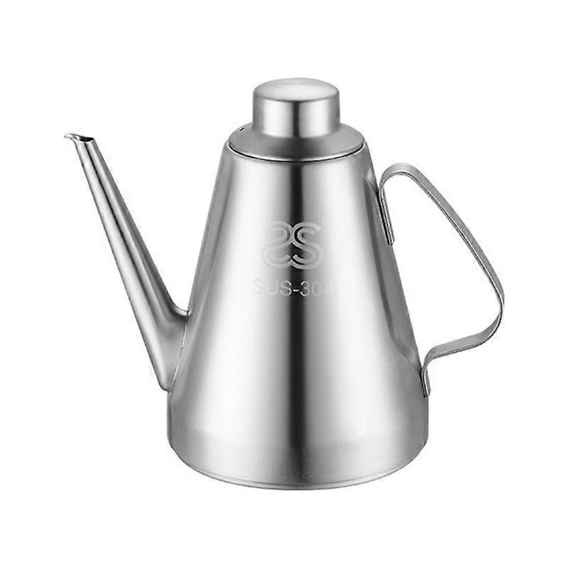 Ölspender Aus Edelstahl, Staubdichte Essigflasche, Saucenbehälter, Küchenutensil, Ölausgießer Für Zuhause Und Gastronomie (500 Ml, Kleine Größe 14 Cm) - 99