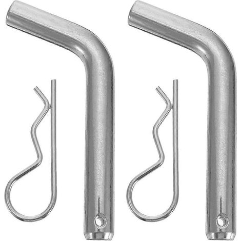2 Sets Mit 5/8-zoll-kupplungsbolzen, Anhängerkupplungsbolzen Und -clips, Zubehör Für Anhängerkupplungen – 13,5 X 6 X 1,8 Cm – Silber