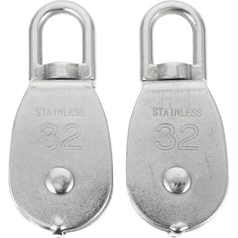 Einzelne Umlenkrollen Für Abschleppseil Und Heberolle Mit Lager – 10 X 4,2 Cm – Silber