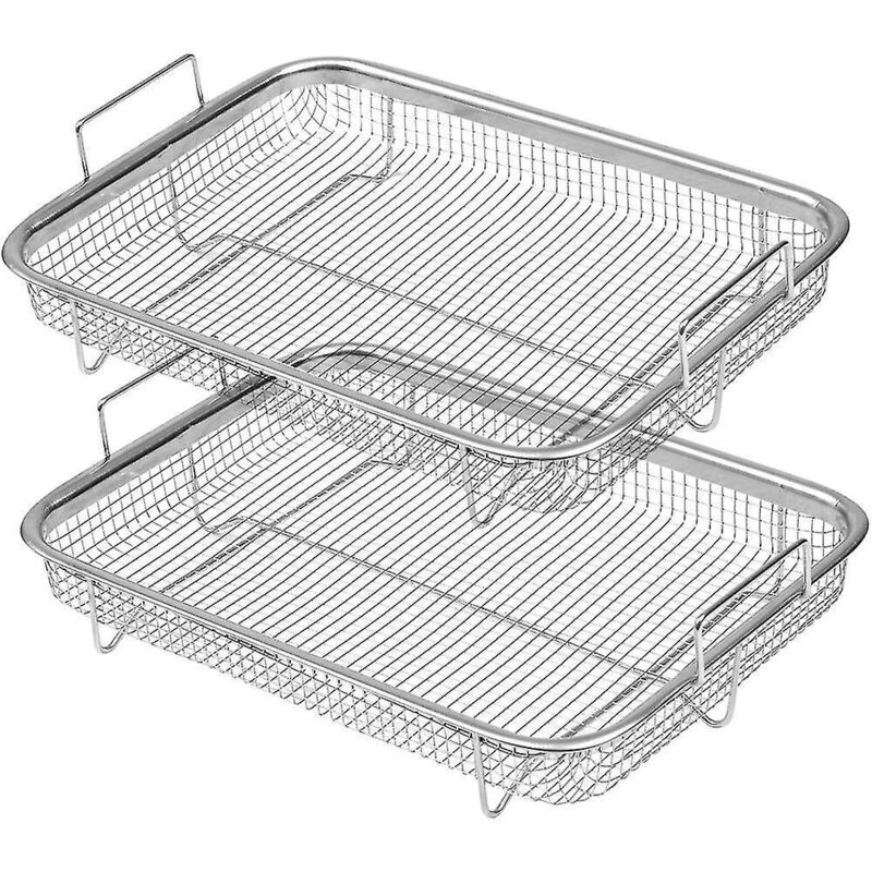 Backofen-heißluftfritteusenkorb, Kochkorb Aus Edelstahl, Antihaftbeschichtet