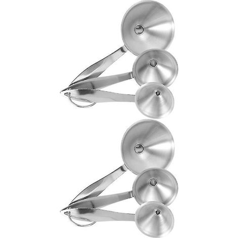 Set Mit 2 Edelstahltrichtern