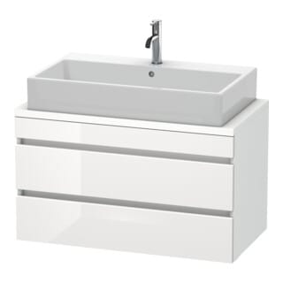 Duravit Waschtischunterschrank Com DuraStyle 90x47,8cm, w hgl/we ma, f Kons, 2 Schub.