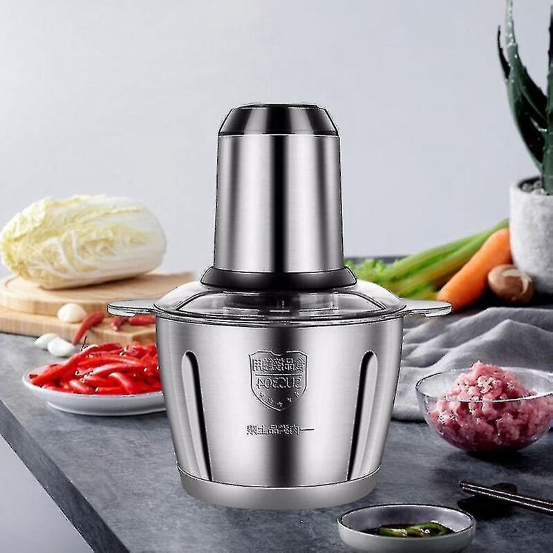 2-liter-fleischwolf Aus Edelstahl, Elektrische Küchenmaschine, Mixer Und Pürierstab Für Obst Und Gemüse.