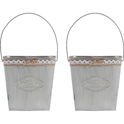 2 Blumenaufbewahrungstöpfe