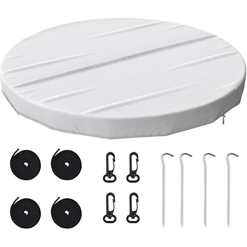 Runde, Aufblasbare Poolabdeckung, Winddicht, Wasserdicht Und Staubdicht, Für Familienpools, Whirlpools Und Aufblasbare Hot Tubs - 5,5 M (18 Fuß)