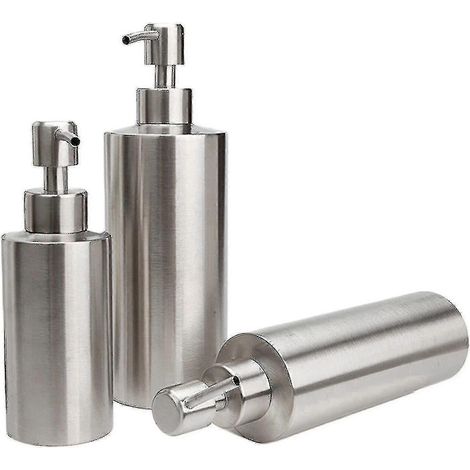 Handpumpen-spülmittelspender Aus Edelstahl 304 Für Waschbecken Im Badezimmer – 350 Ml