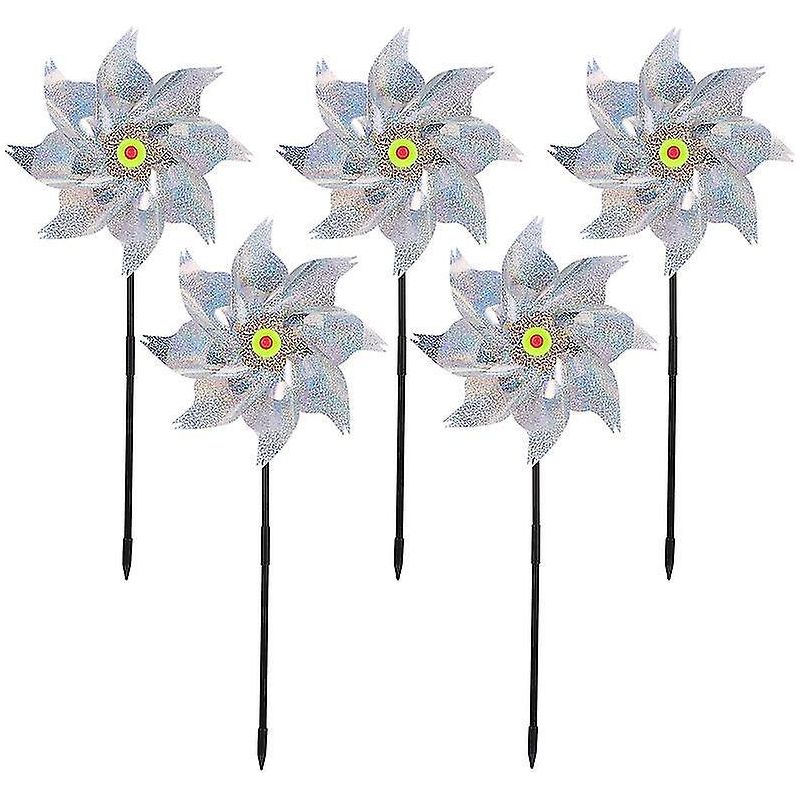 Set Mit 5 Vogelsicheren Windmühlen