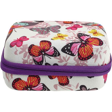 Bedruckter Beutel Für Ätherische Ölfläschchen, Tragbare Aufbewahrungstasche – 17 X 12 X 7 Cm – Lila