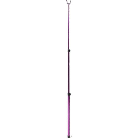 Teleskop-wäschegabel, Wäscheleinenstange Aus Edelstahl, Wäschestange – 128,00 X 4,50 X 2,50 Cm – Lila