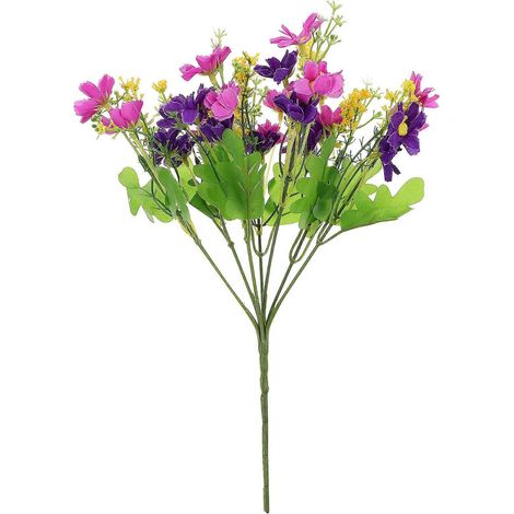 Künstlicher Cineraria-blumenstrauß Für Zuhause, Büro Oder Partydekoration (lila)