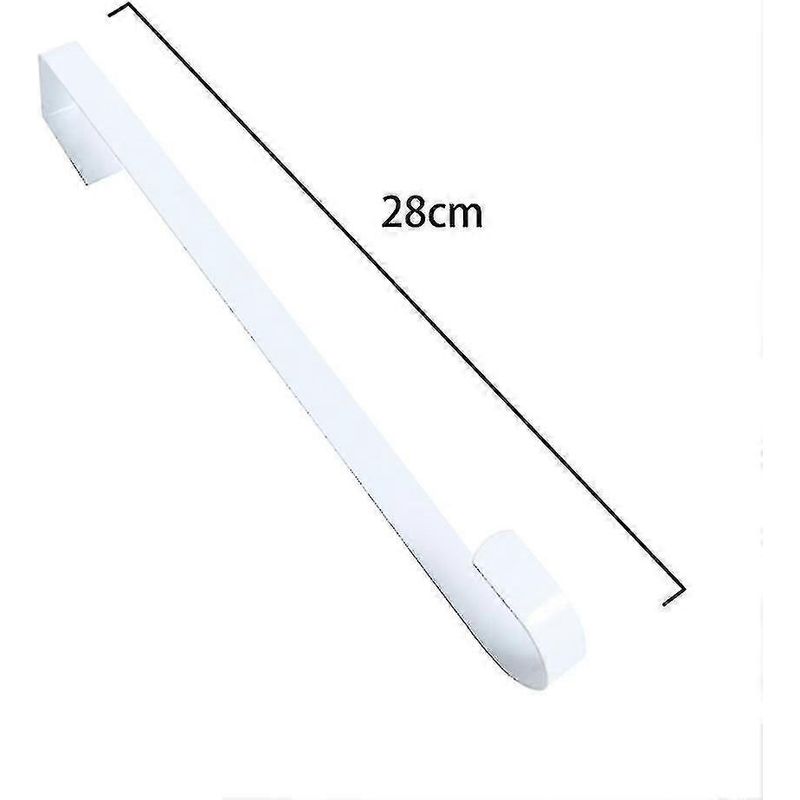 Türkranzhalter Für Die Haustür, Metall, Zur Befestigung An Der Tür, Einzelner Haken – 26–28 Cm Langer Weißer Haken