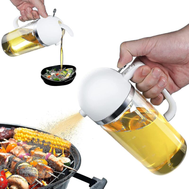 2-in-1-sprühflasche Für Speiseöl, 500 Ml, Weiß