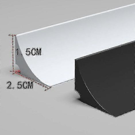 M Flexible Silikon-dichtungsleiste Für Küchenarbeitsplatten, Bad Und Dusche, Mit Nass-/trockentrennung – 60 Cm – Weiß