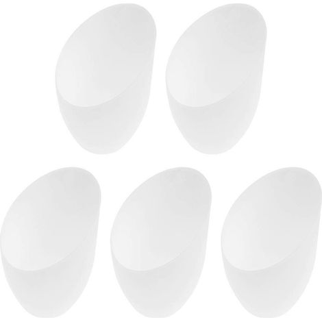 Set Mit 5 Ersatzlampenschirmen Für Tisch- Oder Schreibtischlampen. – 13,6 X 11 X 4 Cm – Weiß