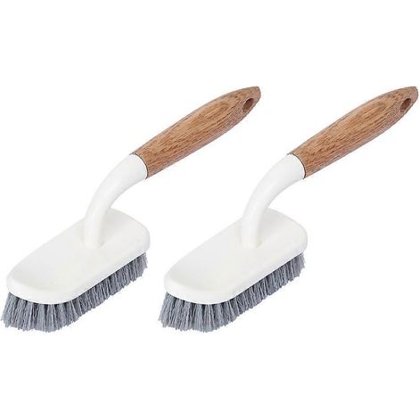 Set Mit 2 Haushaltsreinigungsbürsten, Badewannenbürsten, Badezimmerreinigungsbürsten (weiß) – 23,5 X 5,3 X 3,8 Cm – Weiß