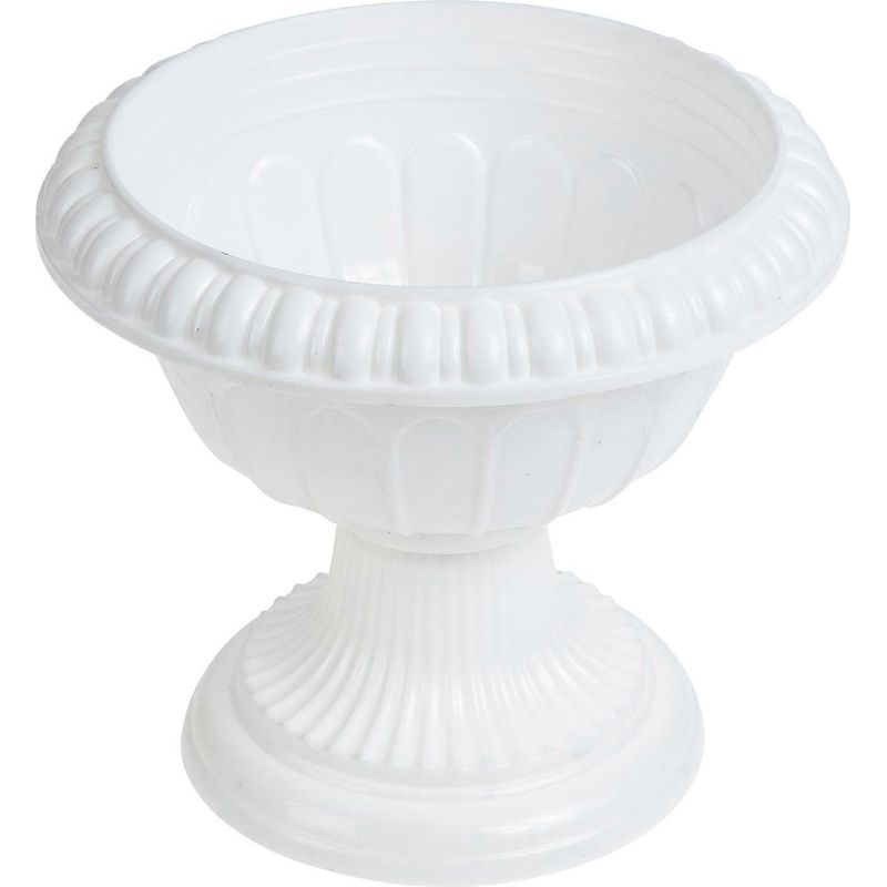 Pflanzkübel Im Europäischen Stil, Praktischer Blumentopf, Blumenständer, Dekoration Für Hochzeitsfeiern – 16,00 X 14,00 X 11,00 Cm – Weiß