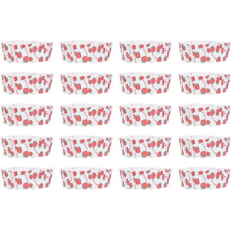 100 Papierförmchen Für Kuchen, Hotdogs Und Ananasbrot – 8 X 8 X 3 Cm