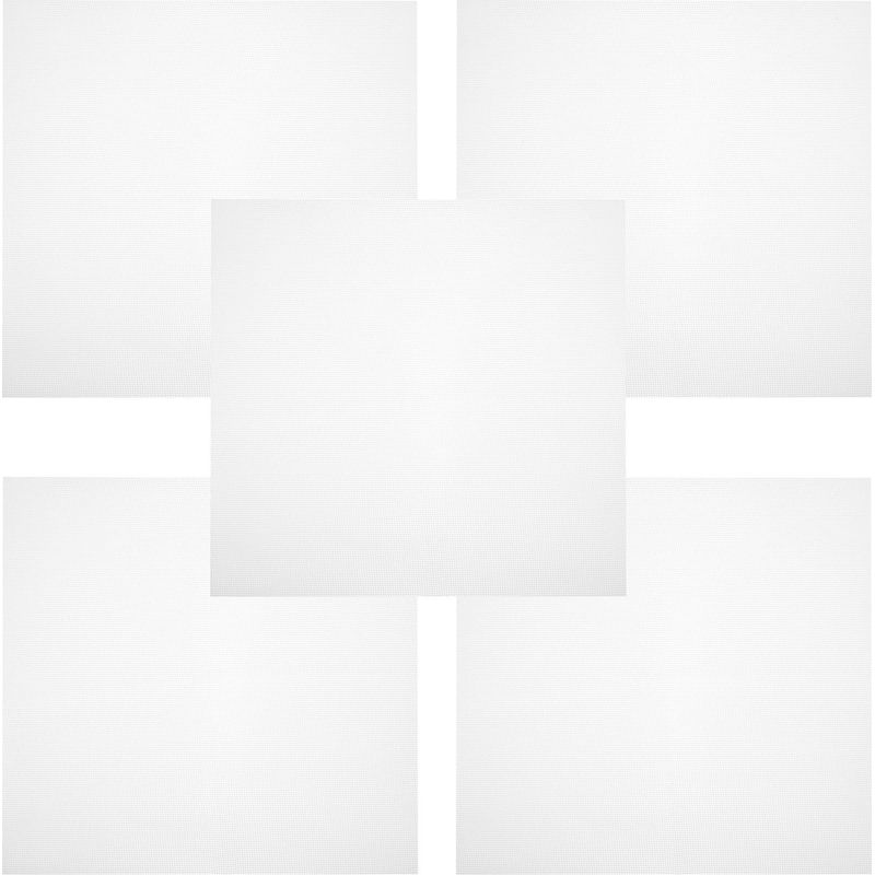 Set Mit 5 Wiederverwendbaren, Professionellen Silikon-trockenmatten Aus Netzgewebe Zum Trocknen Von Lebensmitteln Und Obst (40 X 40 Cm) – 40 X 40 X 0,1 Cm – Weiß