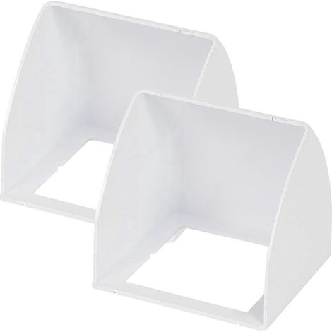 Set Mit 2 Universellen Regenschutzhüllen Für Türklingeln – 9 X 9,6 Cm – Weiß
