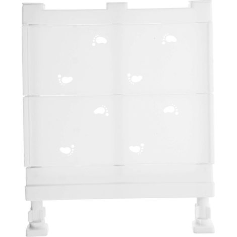 Unterteiltes Aufbewahrungsregal Für Den Kleiderschrank, Ausziehbares, Nagelfreies Regal – 30,00 X 24,00 X 3,00 Cm – Weiß