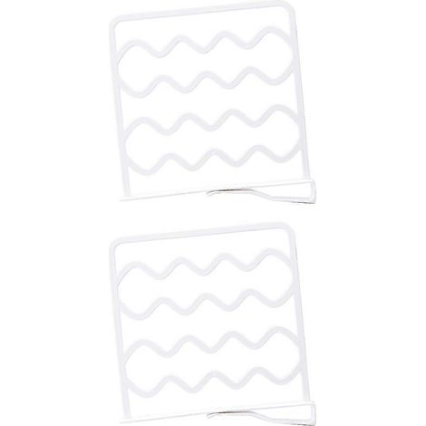 2 Schrankregaleinsätze, Kleidertrenner, Mehrstufiger Regalorganizer (weiß) – 27,5 X 25,5 Cm – Weiß