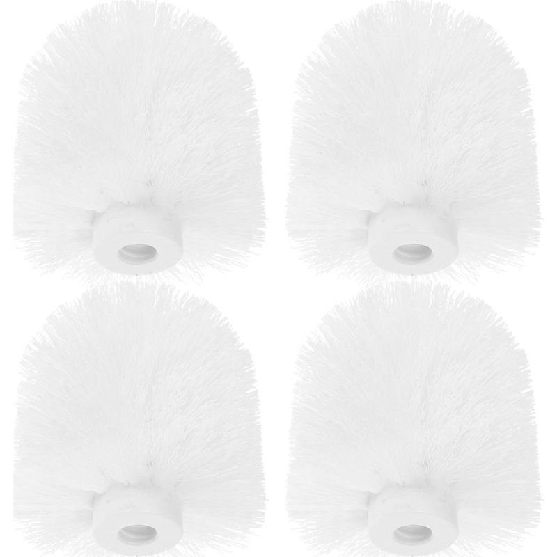 Set Mit 4 Ersatz-wc-bürstenköpfen, Reinigungszubehör Für Bad Und Wc, Wc-bürstenaufsätze – 8,50 X 8,00 X 8,00 Cm – Weiß