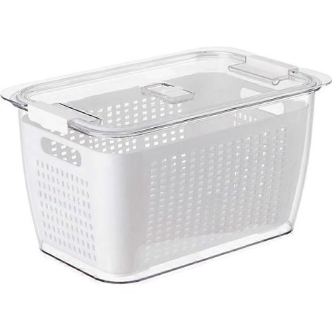 Große Aufbewahrungsbox Mit Zwei Ebenen (weiß) – 19,80 X 13,30 X 11,60 Cm – Weiß