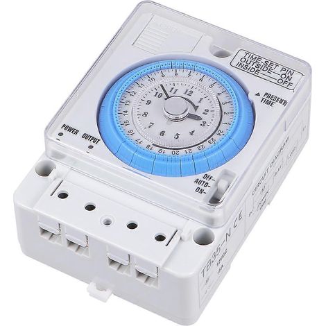 Präziser Mechanischer Timer, Tragbarer Und Robuster Zeitschalter Für Die Küche (weiß, 48 V Ac/dc) – 11 X 8,4 X 4 Cm – Weiß