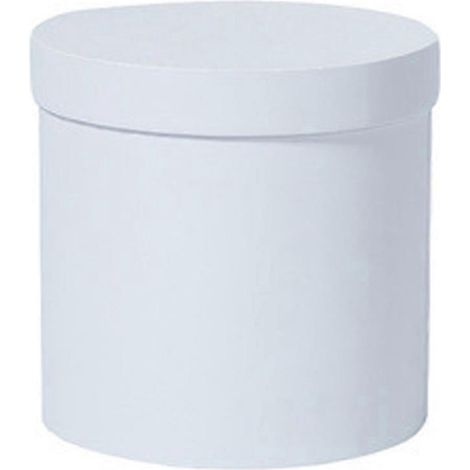 Blumengeschenkbox, Verpackung Für Blumensträuße, Karton, Runder Blumenkübel – 14 X 14 Cm – Weiß