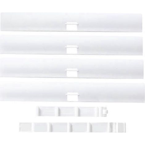 Verstellbarer Luftabweiser Für Klimaanlagen – 47 X 12 X 3 Cm – Weiß