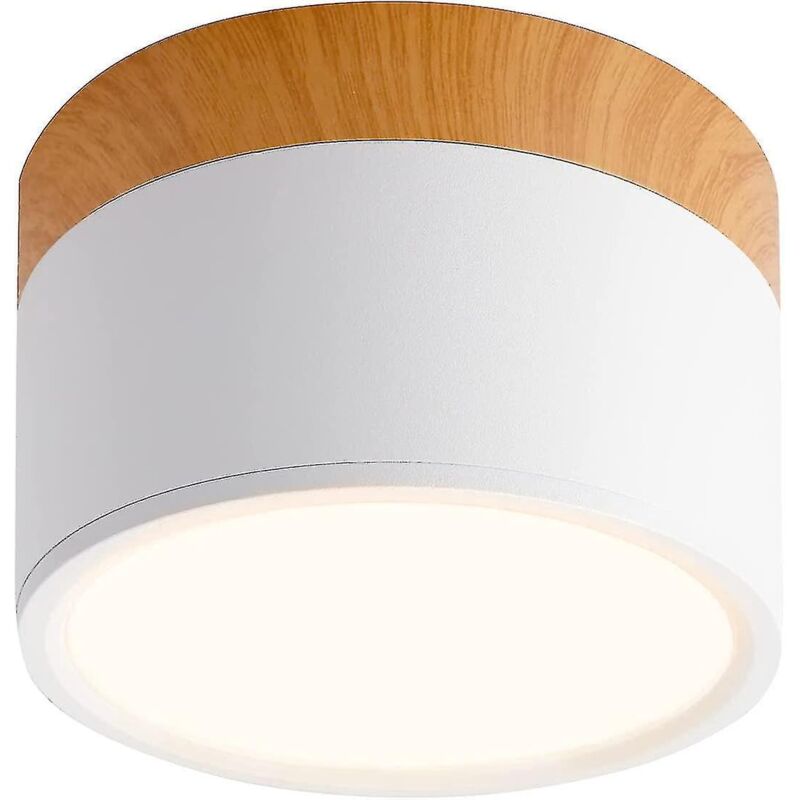 Runder Led-deckenstrahler, Warmweiß, 12 W, 108 Mm, 3000 K, Aus Aluminium.