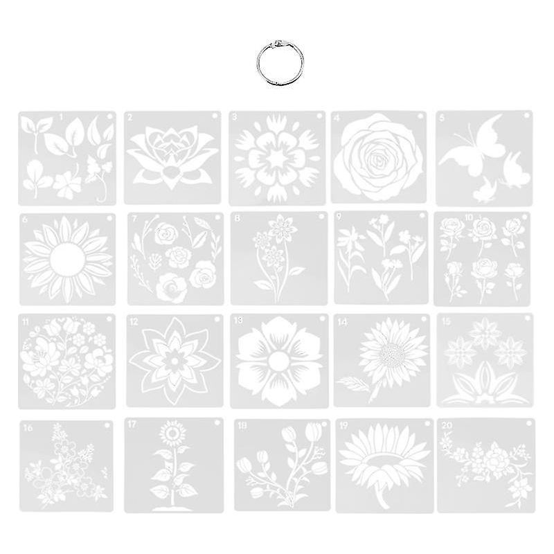 20 Blumenschablonen