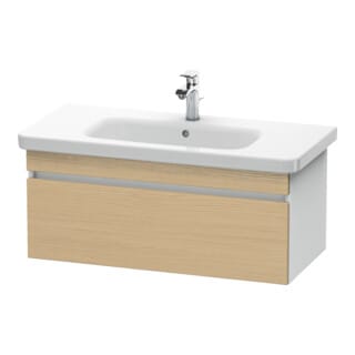 Duravit Waschtischunterschrank DuraStyle 93x44,8cm, E nat/weiß ma, 1 Ausz., wandhängend
