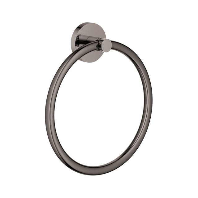 Grohe Handtuchring Essentials hard graphite, verdeckte Befestigung