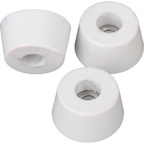 10 Weiße, Rutschfeste Gummigleiter Für Möbel- Und Schrankfüße, 25 X 20 X 13 Mm