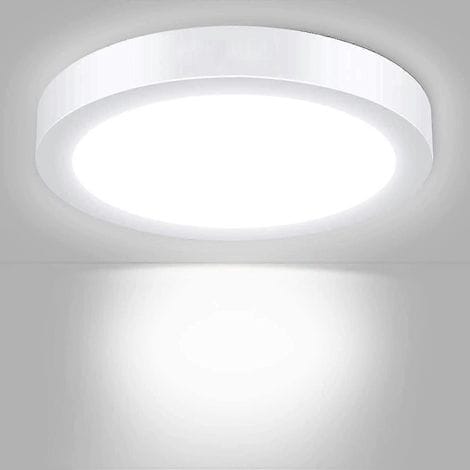 Ultraflache Runde Led-deckenleuchte 12w, 960 Lm, Natürliches Kaltweiß 6000k, 23 X 5 Cm, Ideal Für Schlafzimmer, Küche Oder Flur.