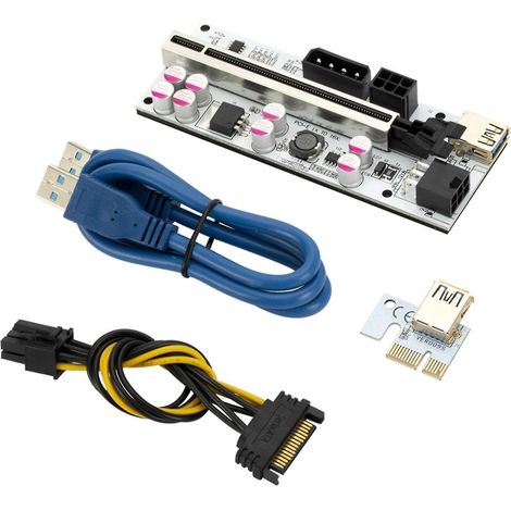 Pcie Ver010 X Grafikkarten-verlängerungskabel, 16x-adapter, 8 Kondensatoren