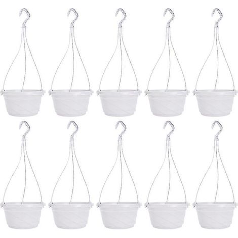 Set Mit 10 Plastikblumentöpfen