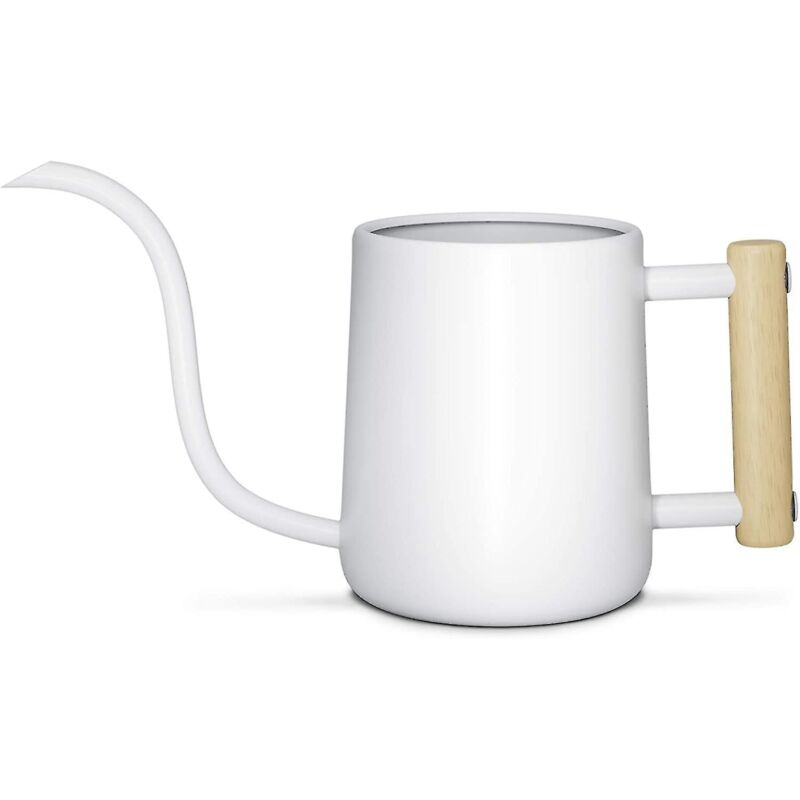 Gießkanne Mit Langem Ausguss, 1 Liter (35 Oz), Weiß, Für Zimmerpflanzen